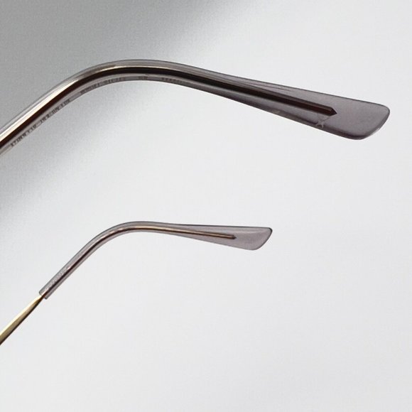 Charmant CH29826 GR Round Oval Titanium Full Eyeglass Frame Gray Gold 51-18-140 - Picture 5 of 10